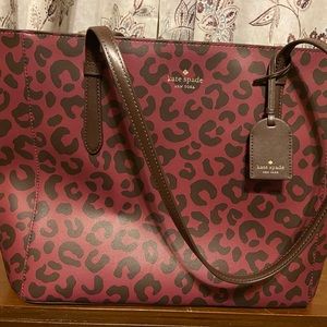 Kate Spade Schuyler Medium Leopard Tote